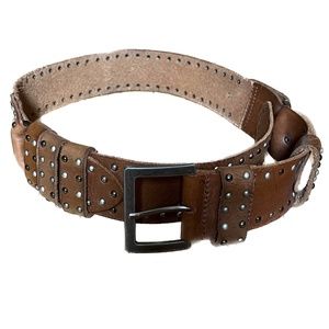✨NWOT✨  Betsey Johnson Studded Leather Belt - Sz M
